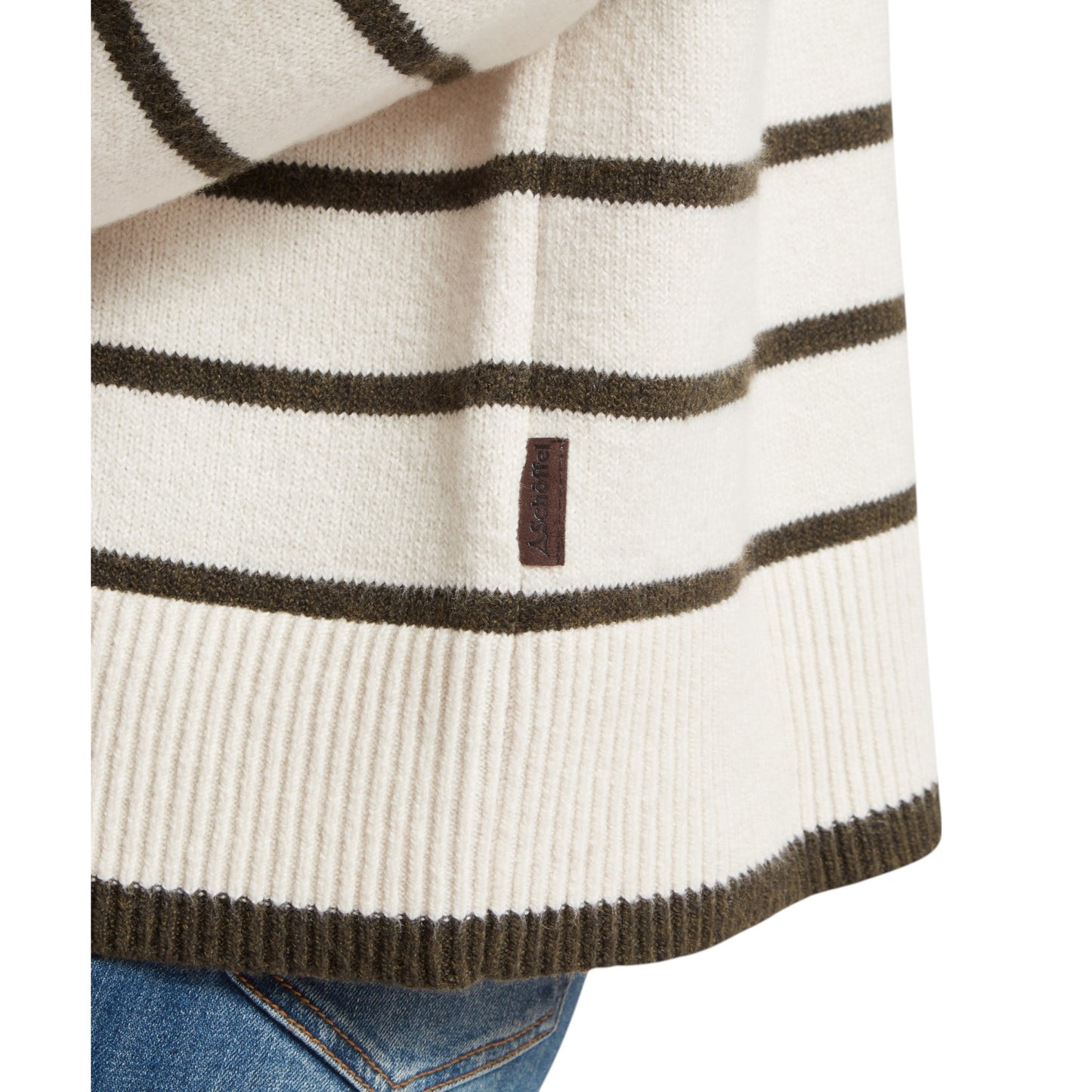Schoffel Sandsend 1/4 Jumper- White/Loden