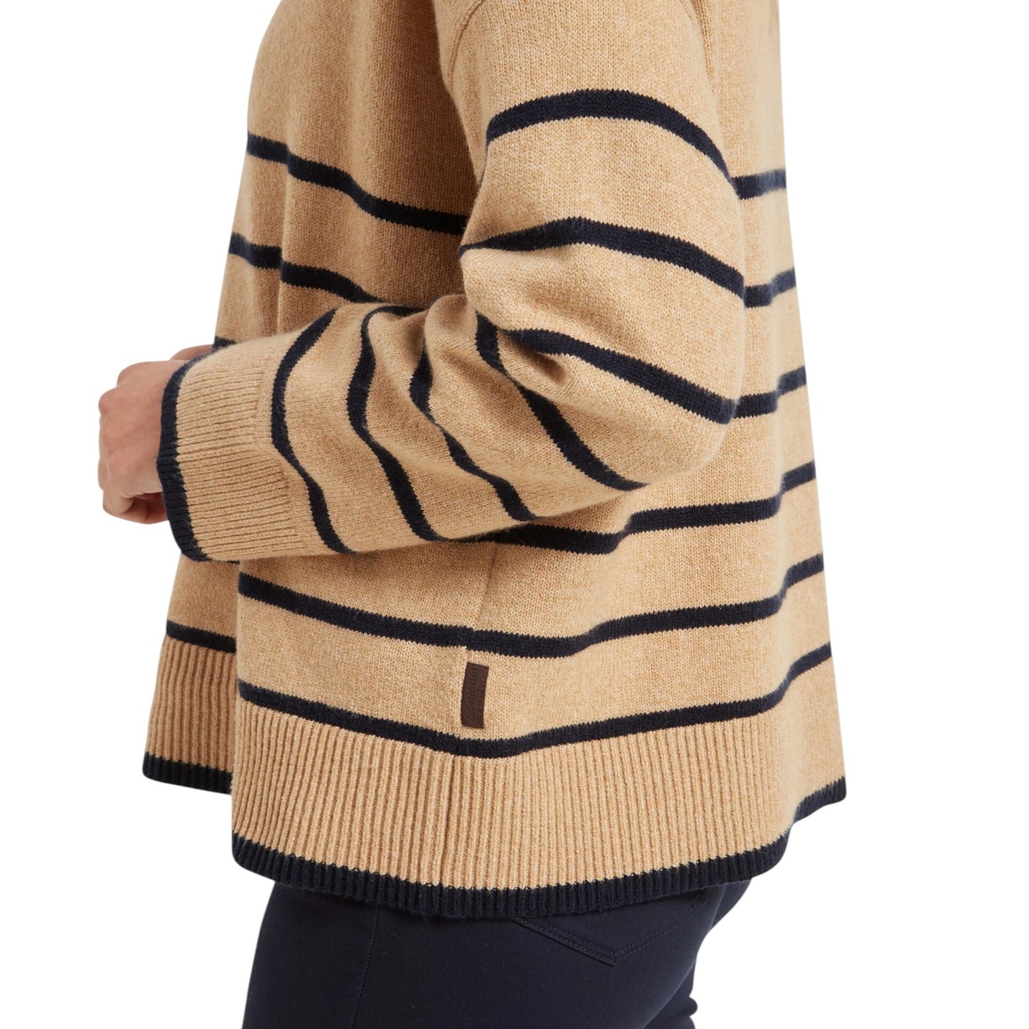Schoffel Sandsend 1/4 Zip Jumper Warm Sand