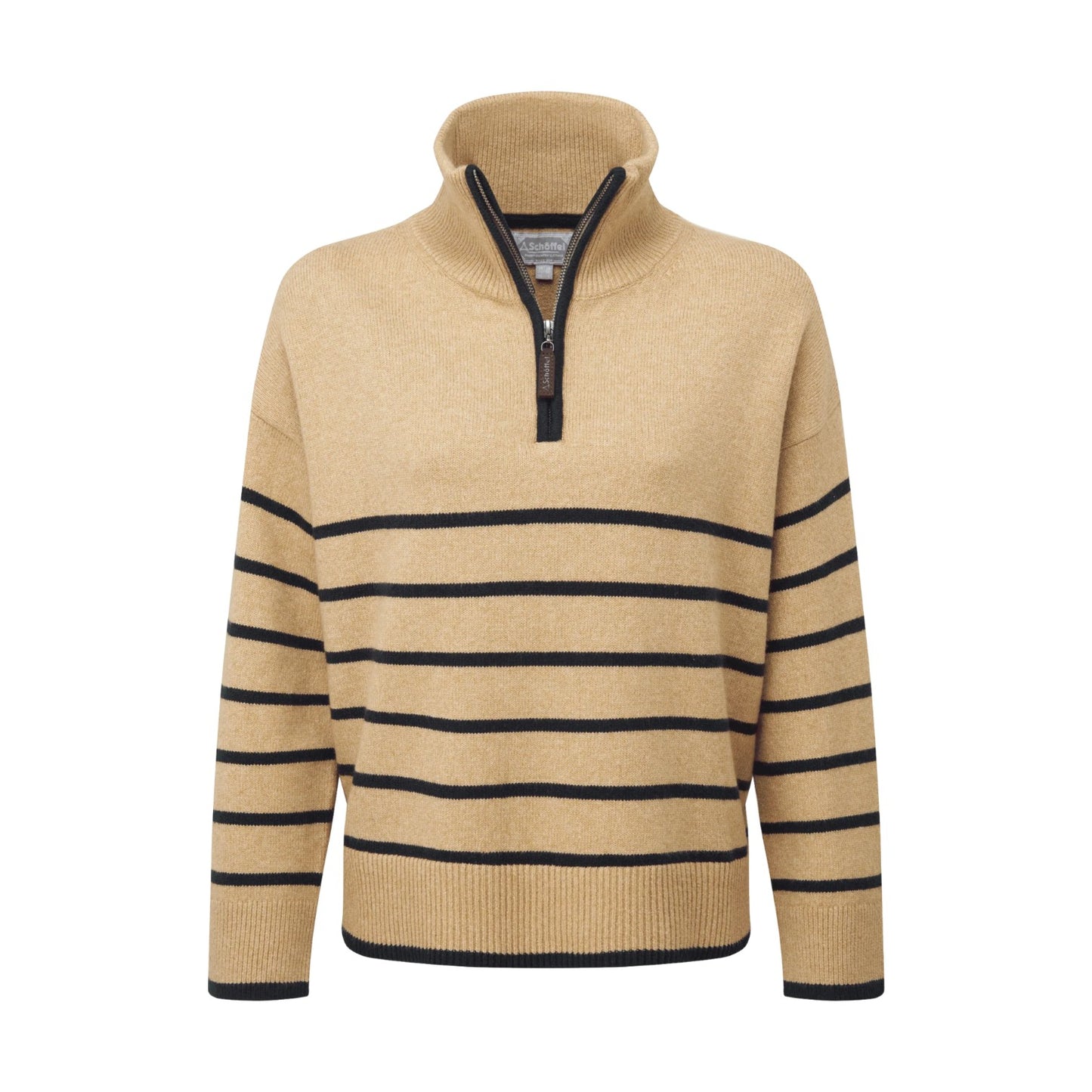 Schoffel Sandsend 1/4 Zip Jumper Warm Sand