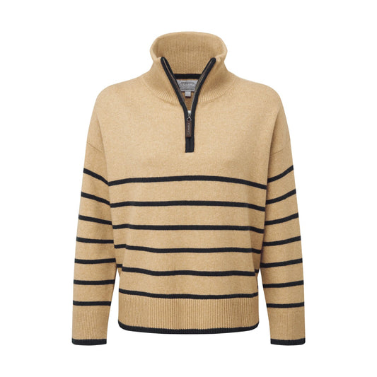 Schoffel Sandsend 1/4 Zip Jumper Warm Sand