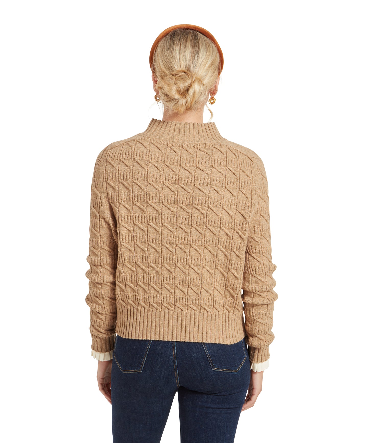 Schoffel Sandsend Cable Jumper Warm Sand