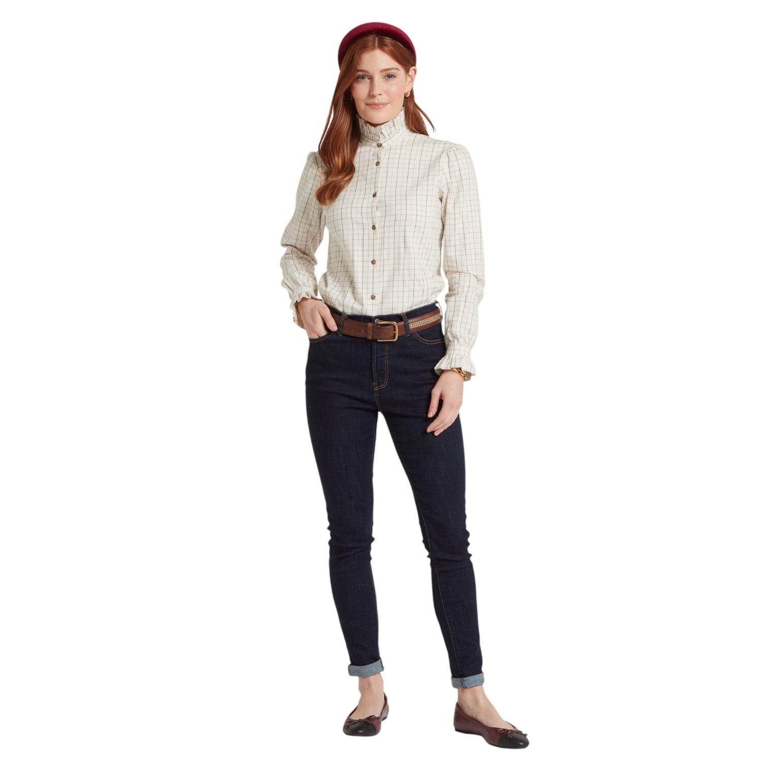 Schoffel Sheringham Shirt CobbleStone Tattersall