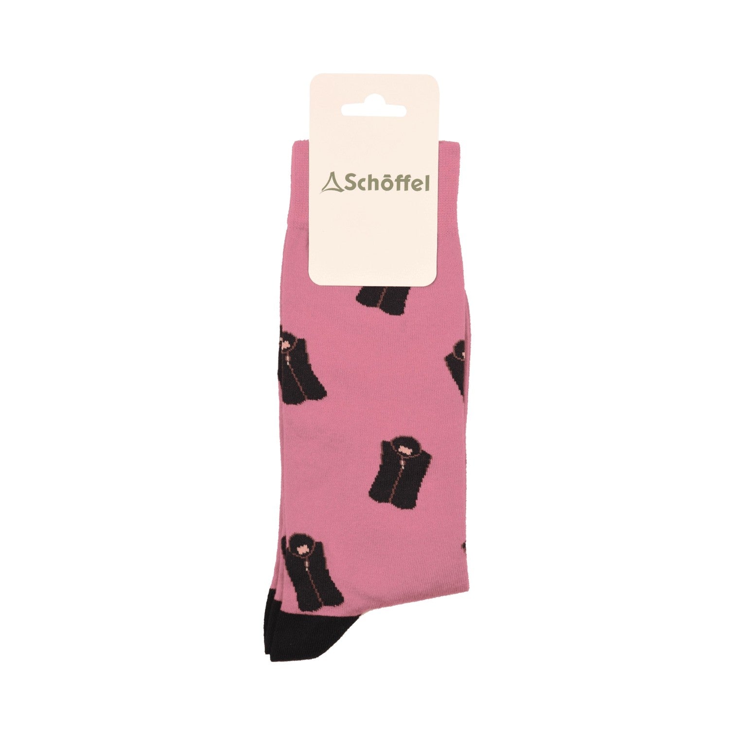 Schoffel Single Cotton Sock Pink Lyndon