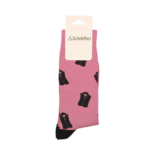 Schoffel Single Cotton Sock Pink Lyndon