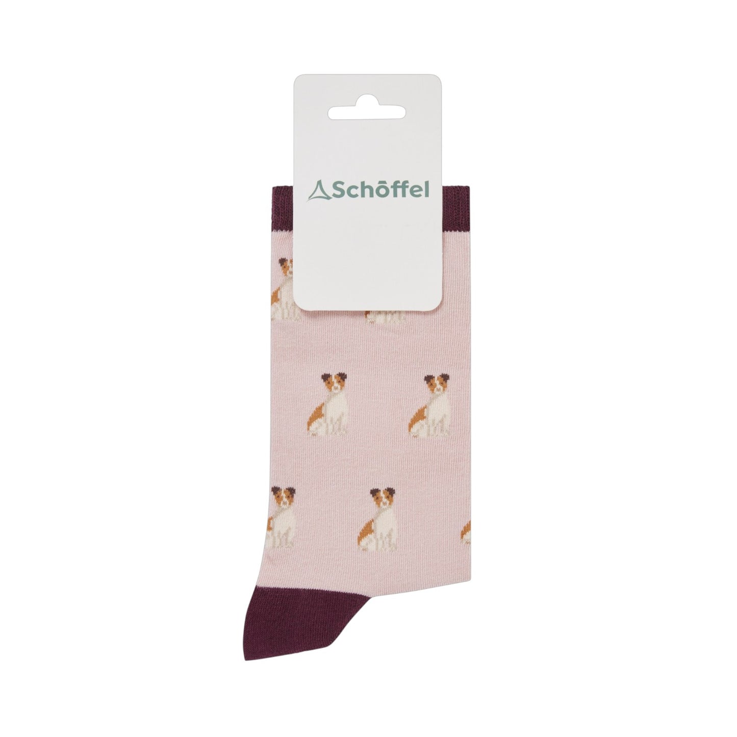 Schoffel Single Cotton Sock Jack Russel Print