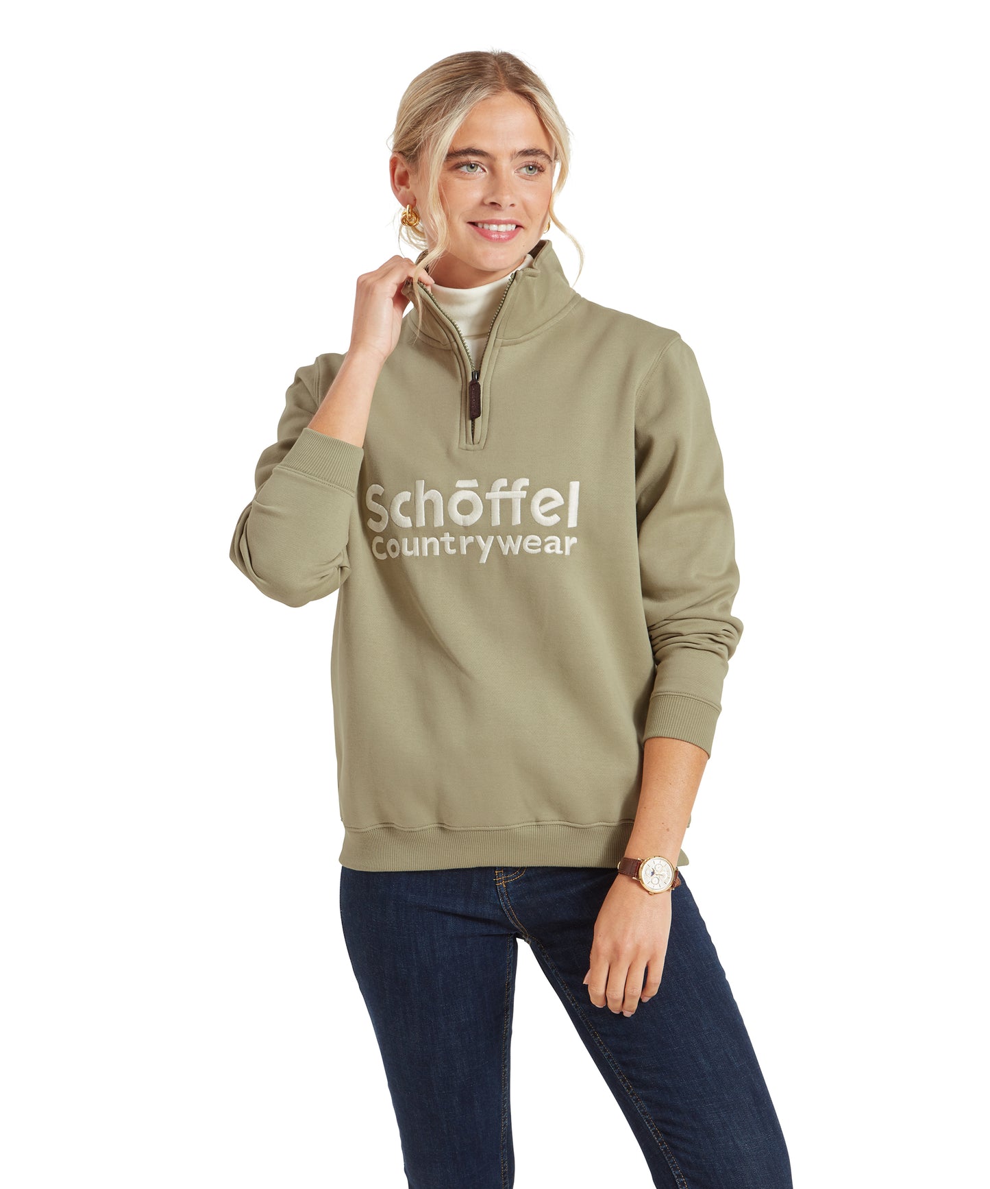 Schoffel St Issey Sweatshirt Light Sage