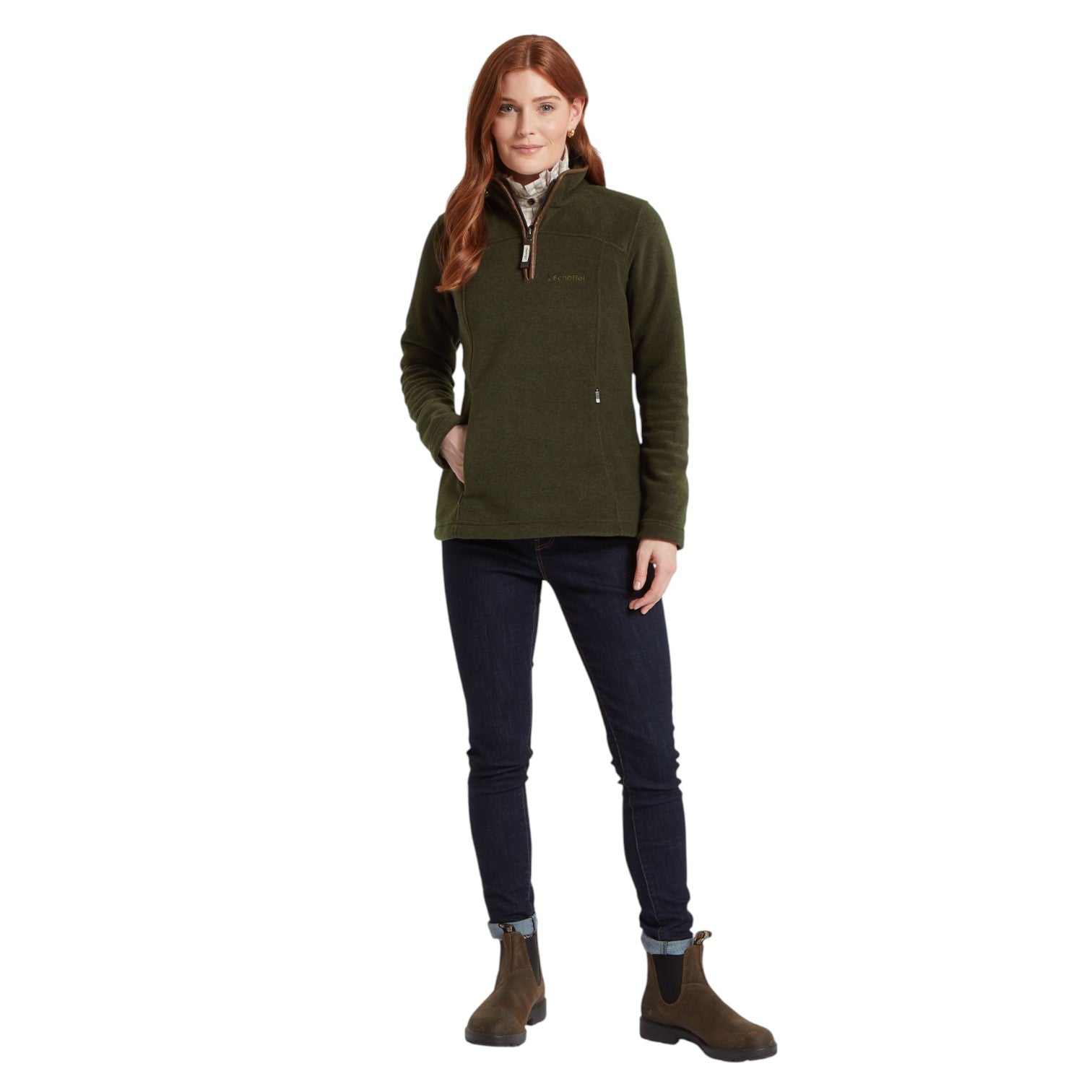 Schoffel Tilton II 1/4 Zip Fleece Dark Olive