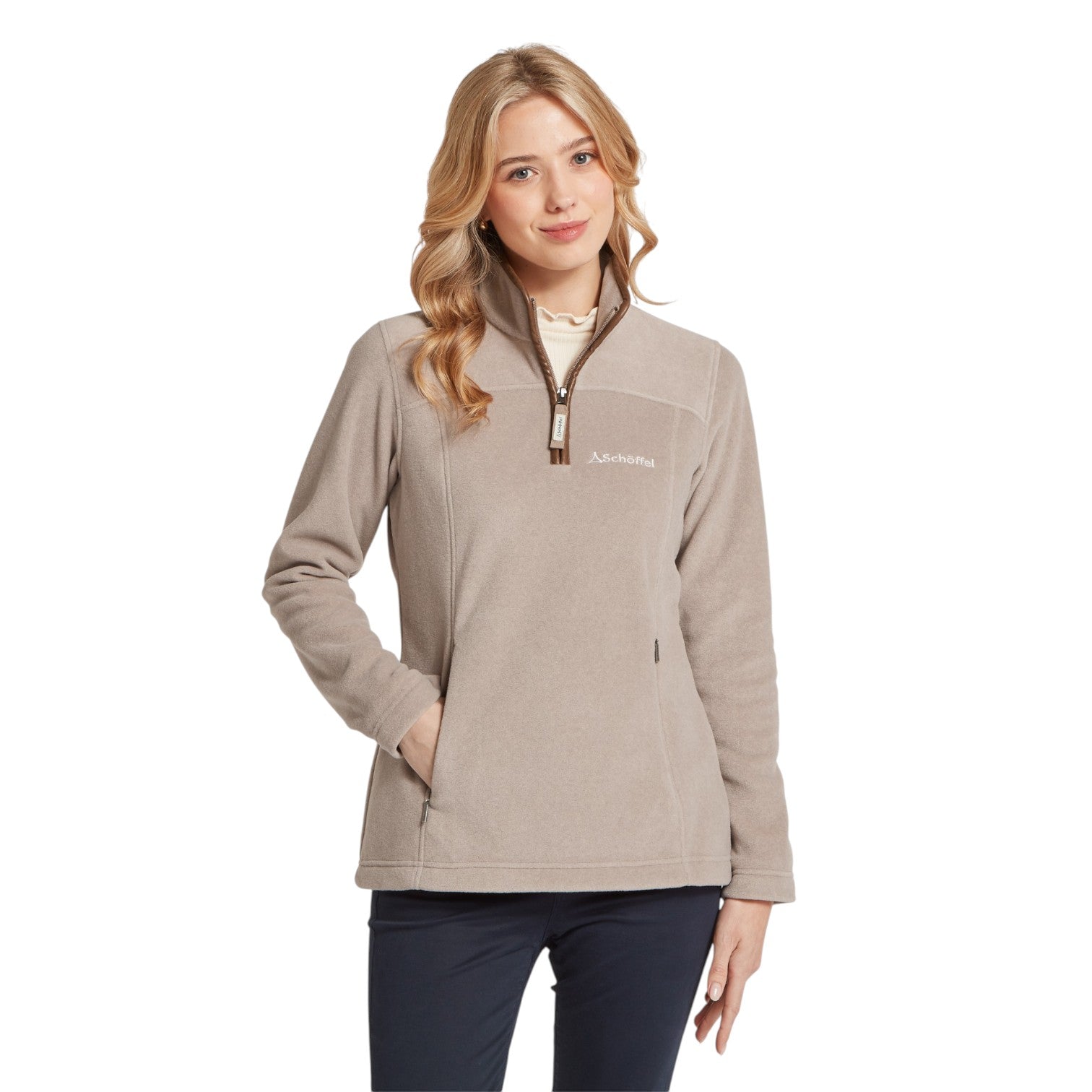 Schoffel Tilton II 1/4 Zip Fleece Mushroom