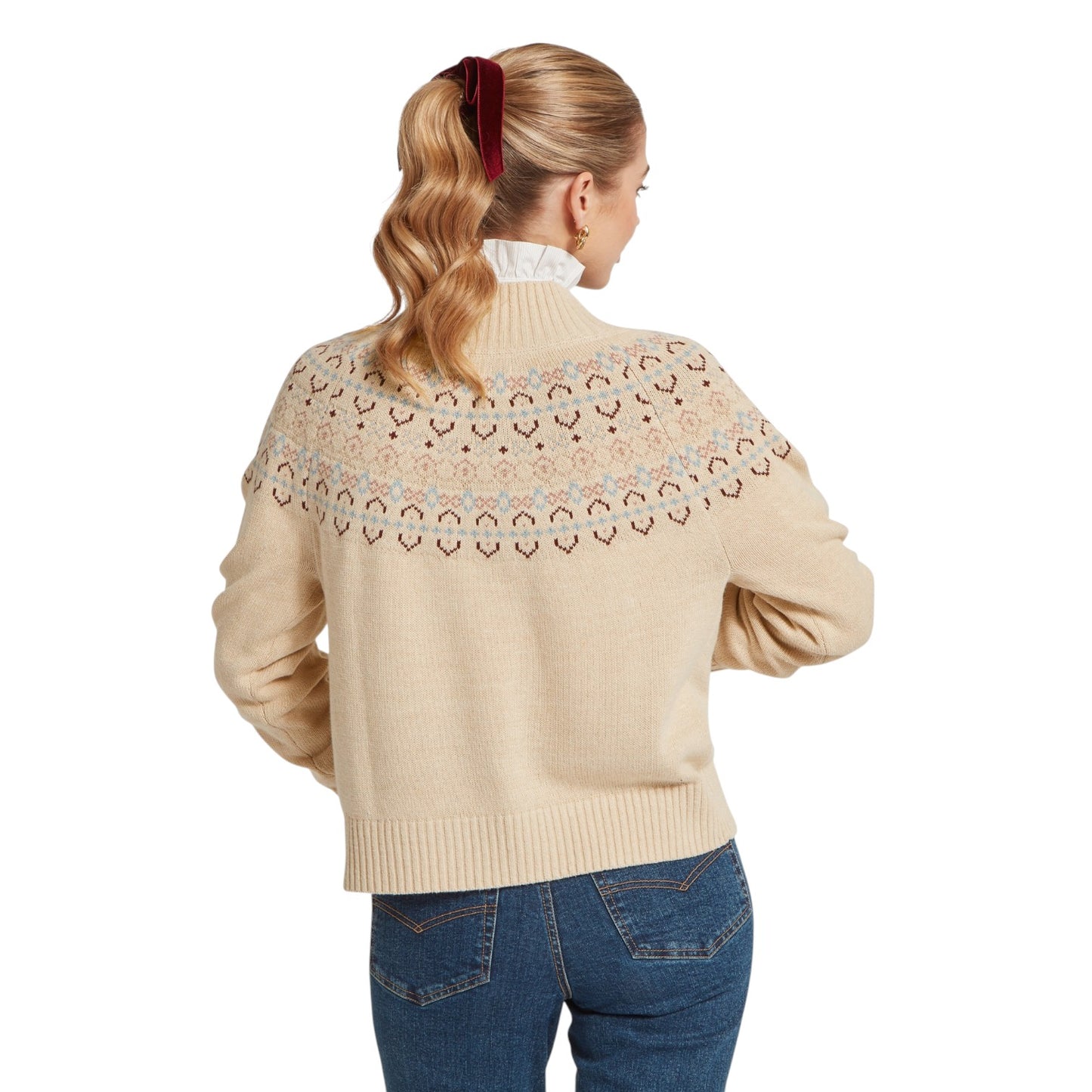 Schoffel Tresness Fairisle Jumper Port/Lake Blue