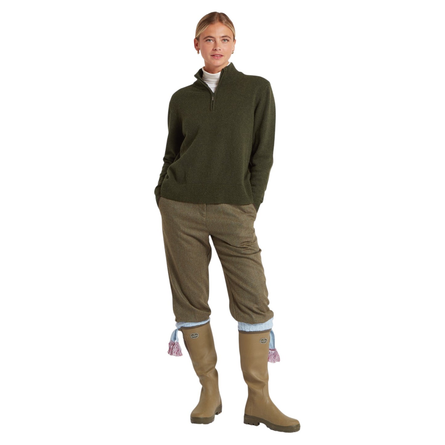 Schoffel Thoralby 1/4 Zip Jumper Loden