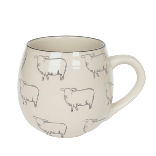 Sophie Allport Stonewear Mug Patterned Sheep