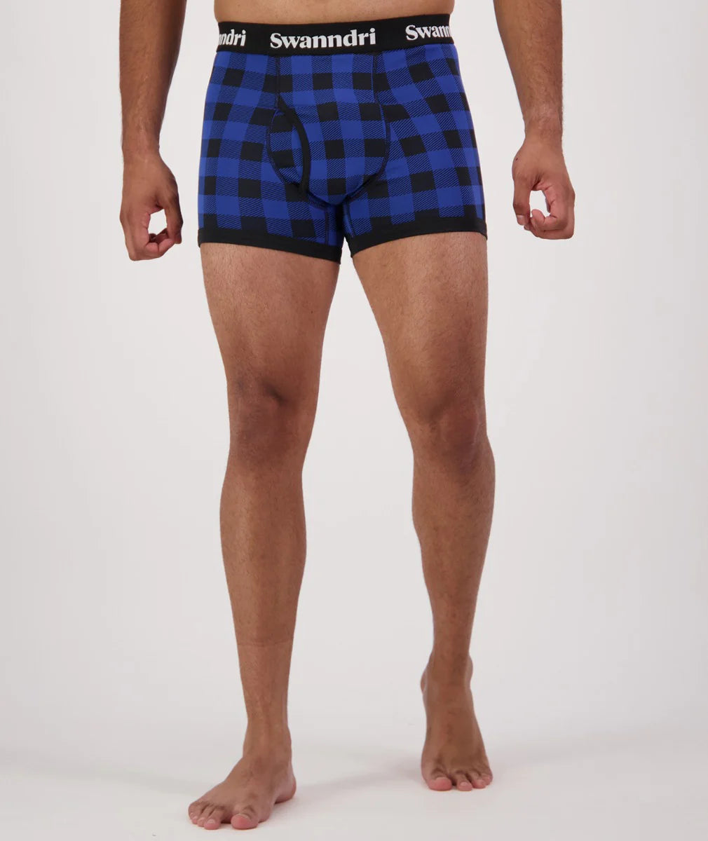 Swanndri Men's Underwear Blue/Black Check