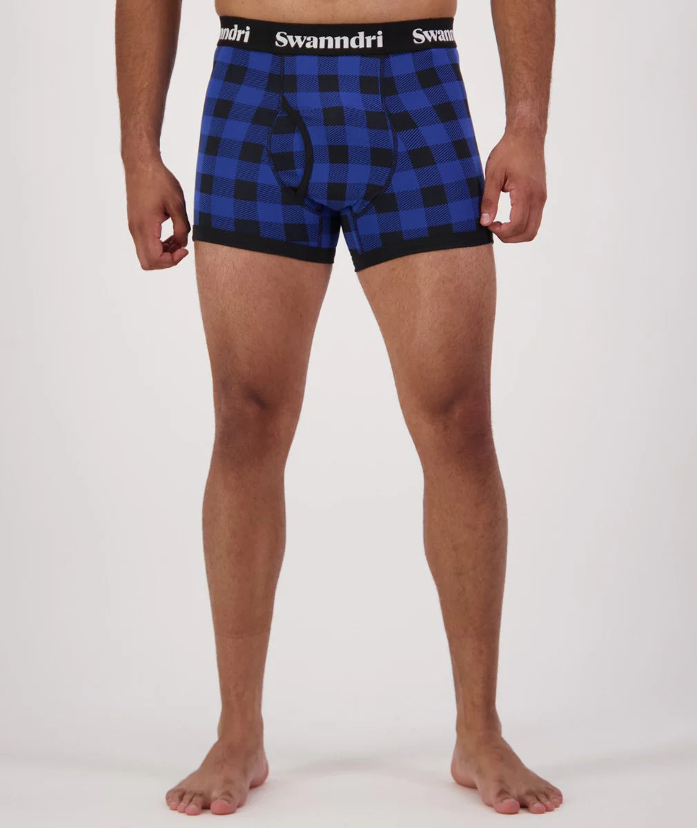 Swanndri Men's Underwear Blue/Black Check