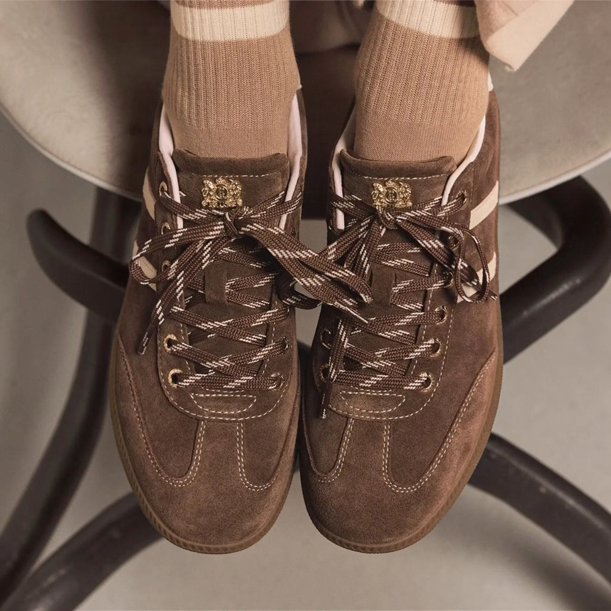 Holland Cooper Knightsbridge Trainer Chocolate