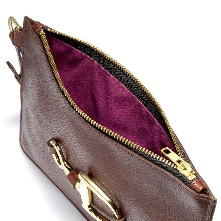 Mackenzie & George Windsor Clutch Dark Brown