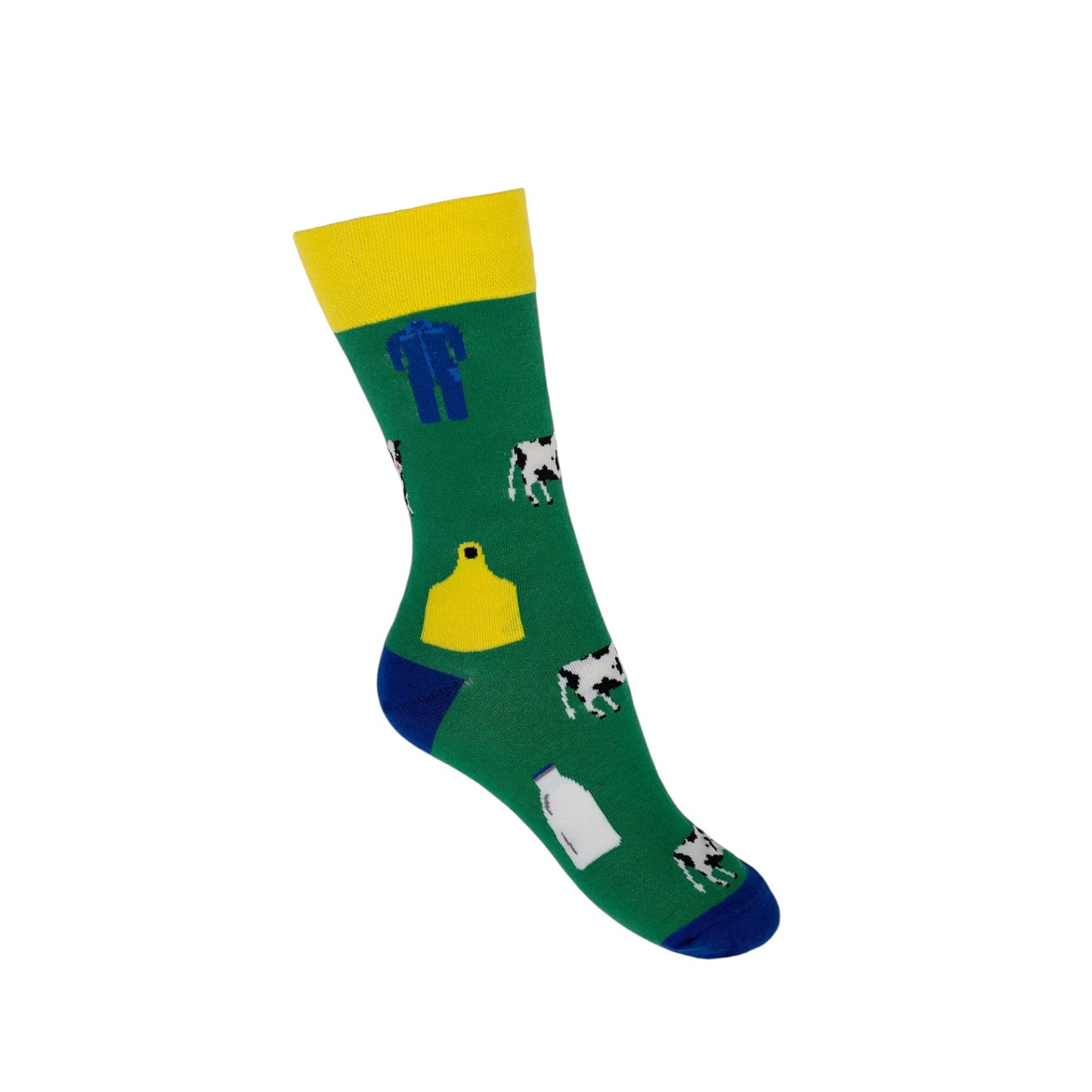 Country Moos Dairy Theme Crew Socks