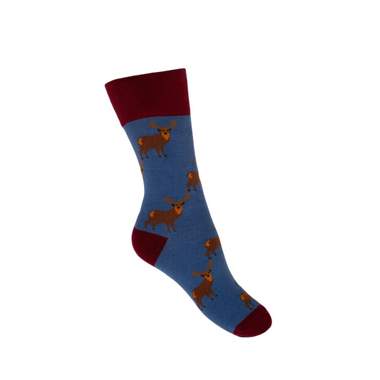 Country Moos Stag Crew Socks