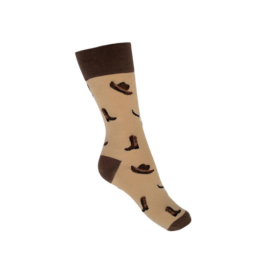 Country Moos Western Crew Socks